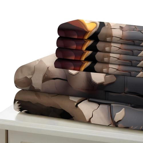 Parure de lit hypoallergique canard rigolo 3D microfibre douce - 7