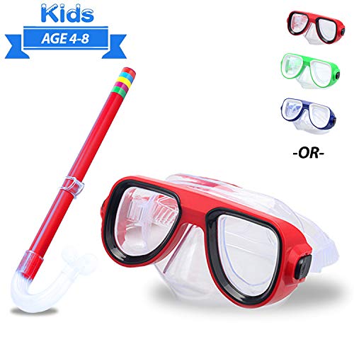 Kids Snorkel Set Junior Snorkeling Gear Kids Silicone Scuba Diving Snorkeling Glasses Set