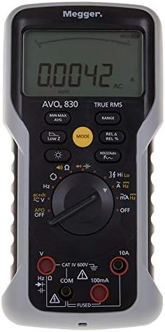 Megger AVO830 Digital TRMS Multimeter,BLACK