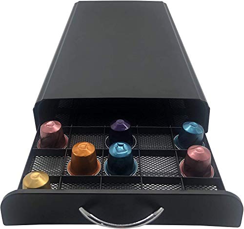 Si adatta a una vasta gamma di macchine da caffè, il dispenser per capsule di caffè può risparmiare spazio prezioso sulla scrivania e mantenere pulito il tavolo del vostro ufficio.