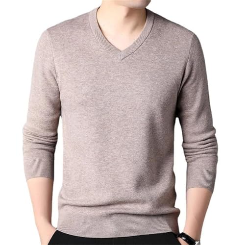 Men's Spring Winter Fashion Pullovers - V-Neck Long Sleeved Stretch Sweaters Business Knit Top2