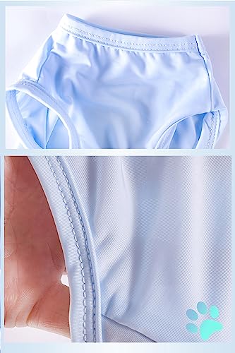 Mayoii Cooling Vest, Ice Silk Pet Shirt - Lightweight Breathable Summer Coat for Small Dogs, Blue - Image 4