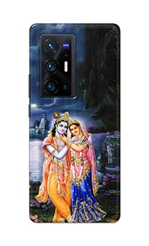 Image of Printed Hard Back Cover Case for Vivo X70 Pro Plus | Vivo X70 Pro+ Back Cover (Radha Krishna) -1803