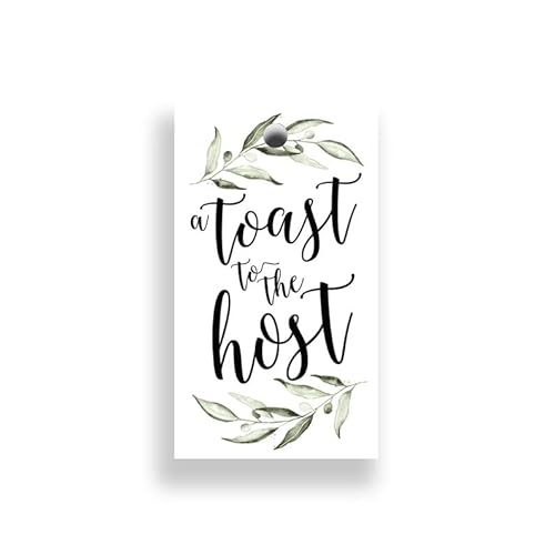 Joyful Paper Goods Wine Gift Tags, Toast to The Host, Hostess Gift, Hanging Tag, Bridal Shower, Party Favor, Party Supplies, Thank You 2