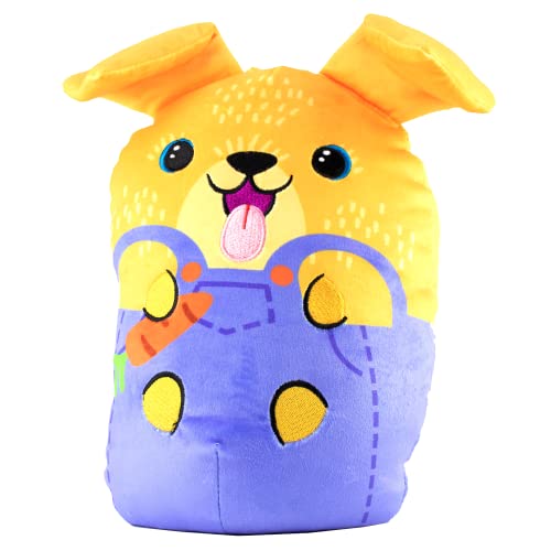 Dogs vs Squirls - Gary - Jumbo - 8" Super-Soft & Bean-Filled Plushies! Collect These as Desk Pets, Fidget Toys, or Sensory Toys - Great for Kids, Boys, & Girls!
