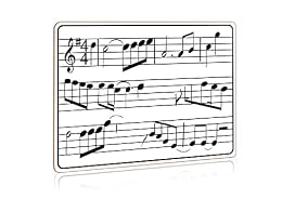Scribbledo Dry Erase Music Staff White Boards 9" X 12 Inch Lapboard Double Sided Musical Notes whiteboard for Kids Students, Musicians and Home
