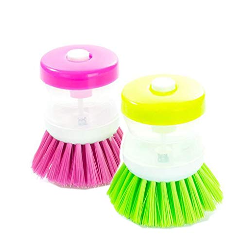 Bubble Up - Dispensador de jabón para el hogar, cocina, cuenco, plato, detergente, cepillo para fregar, color aleatorio