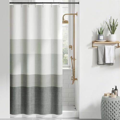 jinchan Small Stall Shower Curtain 36x72 Inches Ombre Cloudy Grey