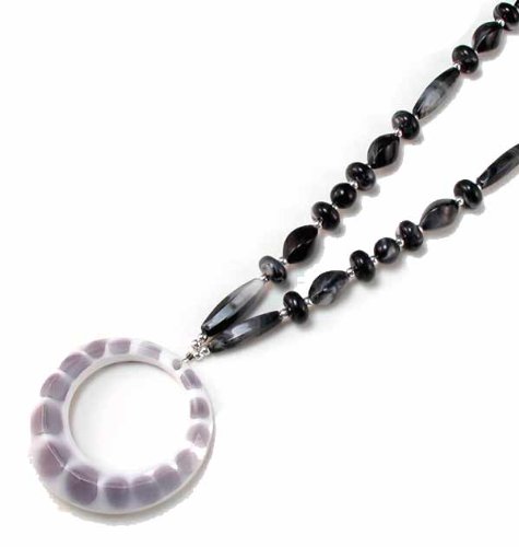Image of Calabria Eyeglass Necklace Holder for Women - Beaded Glasses Chain with Secure Loop | Eyewear Holder Necklace for Glasses