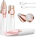 Rasoio Sopracciglia Rasoio Elettrico Viso Donna Peluria - Rasoio Elettrico Donna con Luce LED Indolore rifinitura Peli Fini per Viso, Fronte, Sopracciglia, Labbra, Mani, Ascelle e Gambe USB-C Carica