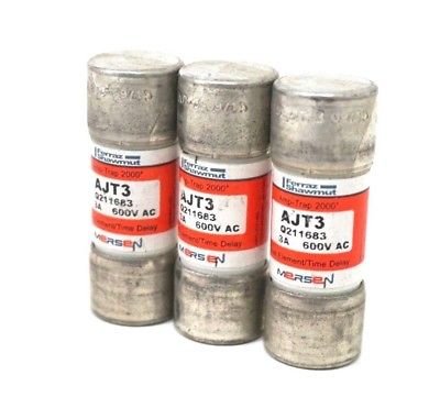 3 NEW MERSEN AJT3 FUSES