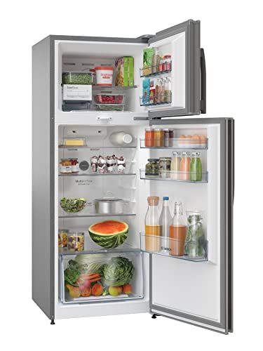 Image of Bosch 263L 3 Star Inverter Frost Free Double Door Refrigerator, Convertible (CTC27S03EI, Sparkly Steel)