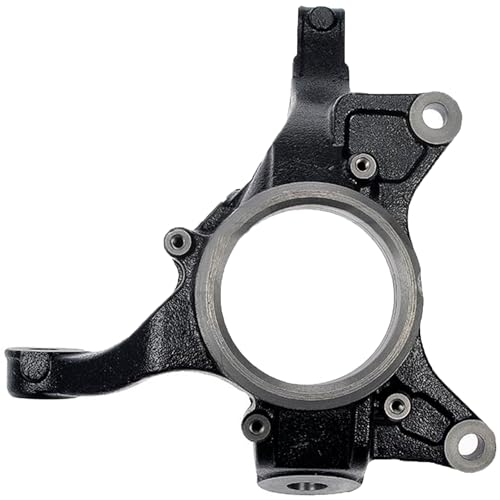 Image of Detroit Axle - FWD Front Right Steering Knuckle for Toyota 2004-2010 Sienna, Passenger Side Steering Knuckle Assembly 2005 2006 2007 2008 2009 Replacement