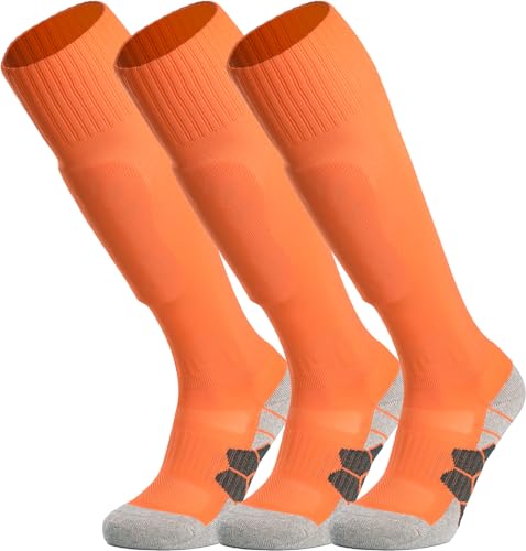 Image of APTESOL Knee High Sport Soccer Baseball Socks for Youth Boys Girls (1 /3 /5 Pairs)