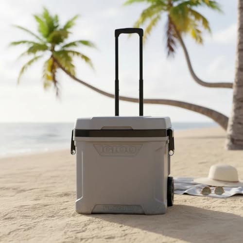 IGLOO MaxCold 58 Litre (62 US QT) Roller Cool Box Ice Cooler 98 Cans - Image 2