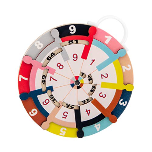 NUOBESTY Brinquedo de Aprendizagem de Multiplicação Brinquedo de Roleta Suprimentos Educacionais par