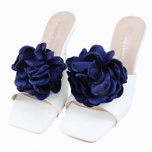 Bethynas �t�@�u���b�N���[�Y�t�����[�V���[�Y�N���b�v ���f�B�[�X �G���K���g �n�C�q�[�� �T���_�� ���O���\ �t���[�����V���[�Y �o�b�N���N���b�v �`���[�� DIY �V���[�Y �f�R���[�V���� �����p, One Size, �t�@�u���b�N, ��΂�