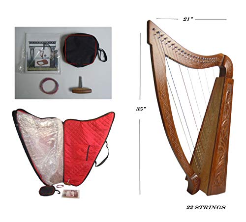22 Strings Harp With free Bag, Strings and Tuning Key
