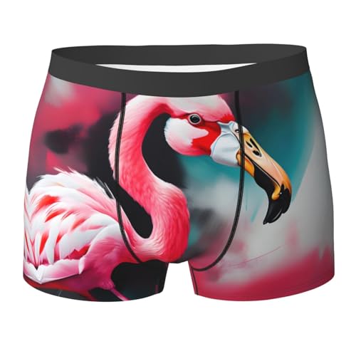 Lovely Purple Butterflys Print Men's Underwear Briefs,Men's Boxer Briefs, Soft and Breathable Cotton Underwear,1-Pack