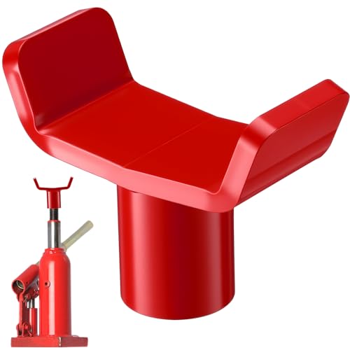 Hicarer Bottle Jack Adapter Lifting Saddle, Safe Steel Axle Saddle Adapter for 12t Bottle Jack for Accessories 3-4