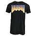 Doom Video Game Gradient Logo Men's Black T-Shirt (L)