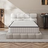 DEWINNER Matelas 90x190 cm, Matelas en Mousse à Mémoire de Forme Haute Densité,Fermeté Moyenne,Épaisseur 16cm,Hypoallergénique,Sommeil Isolé,7 Zones,Réversible à Deux Faces Utilisables