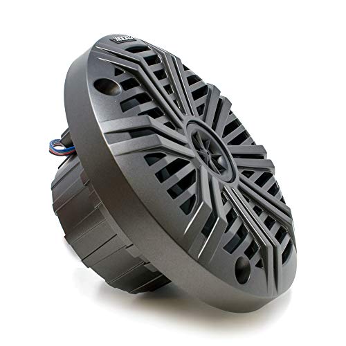 Image of KICKER 6.5 inch LED Marine Speakers (3 Pair) Charcoal Salt Water Grills OEM Replacement Speakers
