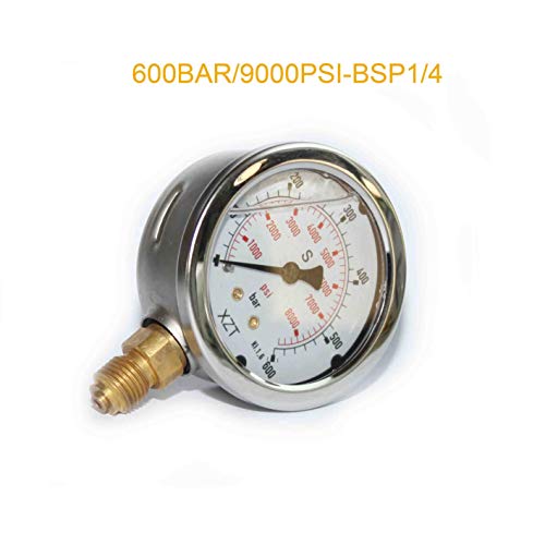 Image of XZT 9000PSI Hydraulic Pressure Test Coupling Kit,Pressure Gauge for USA Brand Excavator Repair
