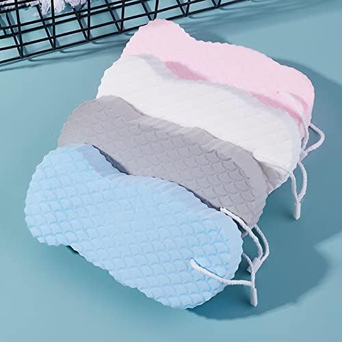 Super Soft Exfoliating Bath Sponge, Ultra Soft Bath Body Shower Sponge, Magic Bath Sponge Dead Skin Remover, Spa Scrub Dead Skin Remove for Adult, Baby, Pregnant Women (2PCS Pink+Gray)