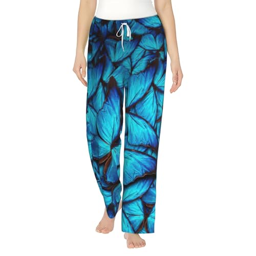 Pantalon de pyjama doux jambes larges pour femme et tenues de maison assorties pour couple