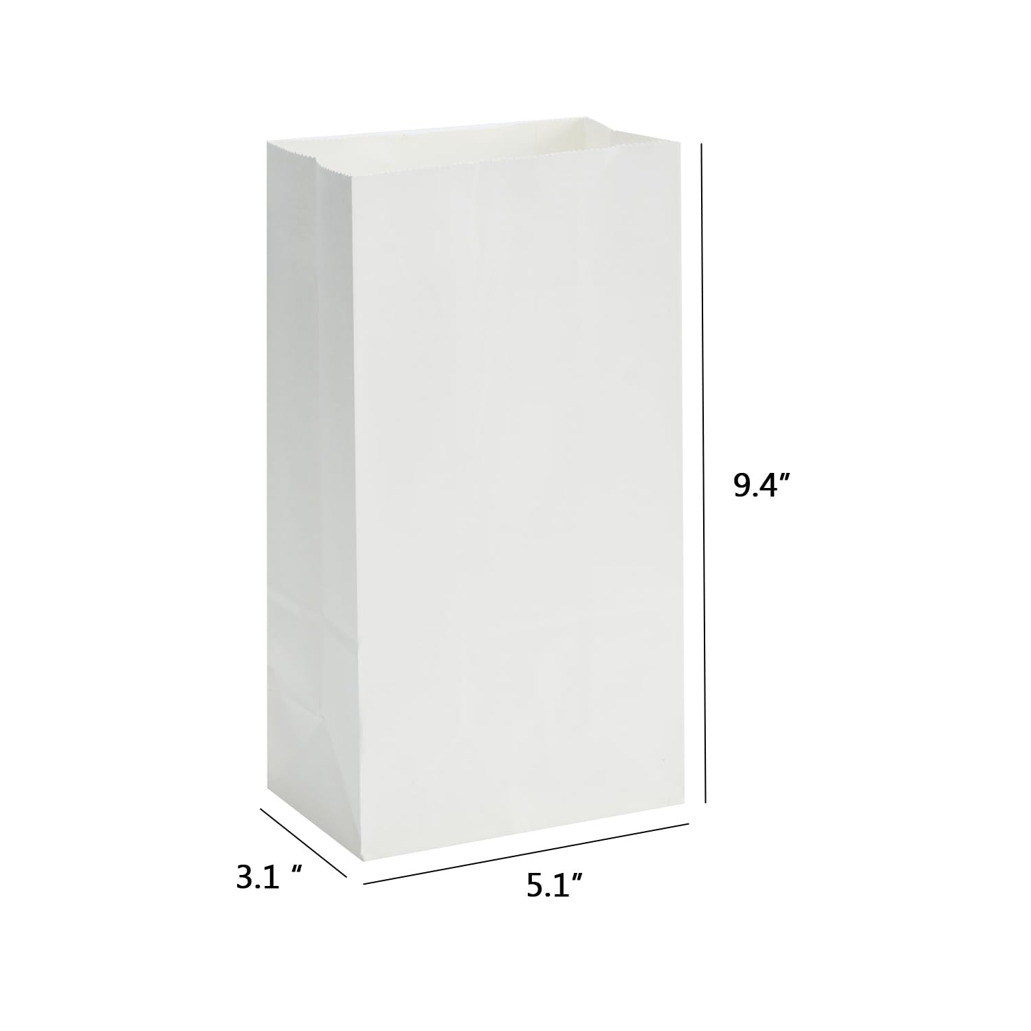 GANKEIC 40PCS Small Paper Bag 4LB Lunch Bags for Packaging Favor Treat Party Christmas Wedding