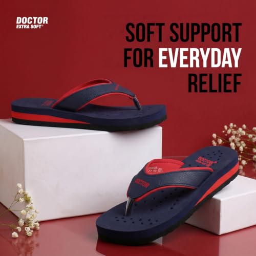 Image of DOCTOR EXTRA SOFT Care Diabetic Orthopedic Pregnancy Flat Super Comfort Dr Flipflops and House Slippers For Women's and Girl's