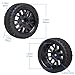 Hobbypark (4-Pack) OD 2.56''(65mm) Rubber Tires & Wheels 12mm Hex Drive Hub for 1/10th Scale RC Touring Car