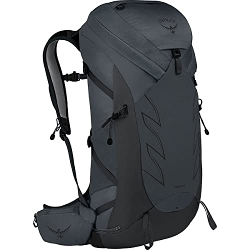 Osprey Talon 36L Men's Hiking Backpack with Hipbelt, Eclipse Grey, L/XL