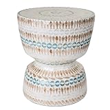 Photo Gallery wanderlust deco taburete de madera acabado en capiz blanco 38,5x38,5x43 Photo Gallery wanderlust deco taburete de madera acabado en capiz blanco 38,5x38,5x43