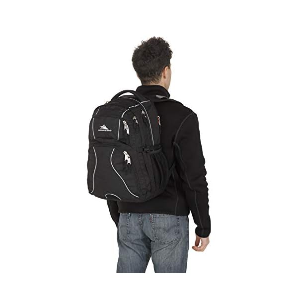 High Sierra Swerve Laptop Backpack, Black, One Size