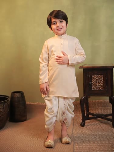 Image of AJ DEZINES Kids Ethnic Wear Kurta Waistcoat and Dhoti Pant for Boys