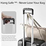 Hang Safe Carry On Luggage,22x14x9 Airline Approved Rolling Suitcase with Spinner Wheels,Bussiness Hard Shell Luggage with TSA Lock&USB Port for Travel,Zipperless,Lightweight,Grey - Image 2
