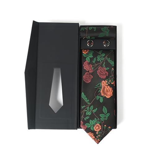 Image of Men's Tie Gift Set - Tie, Pocket Square & Cufflinks