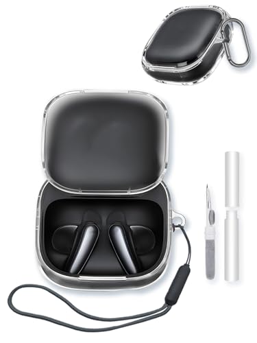 for Soundcore Liberty Buds Bluetooth Earbuds Case,BOVUGAC High Transparency Soft