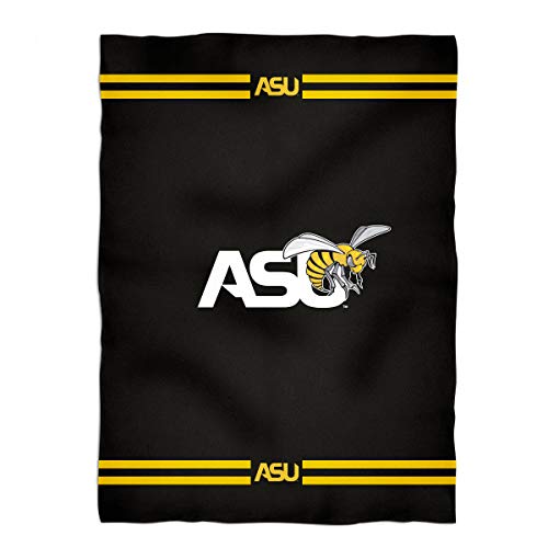Vive La Fete College Blanket, Officially Licensed ASU, Alabama State Hornets, Warm & Lightweight Throw Measuring 40" X 58" from