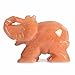 Justinstones Gemstone Elephant Orange Aventurine Crystal Animal Totem Spirit Stone Figurine 2 inch