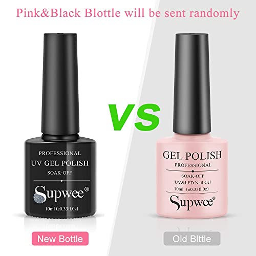 Supwee 10Ml Reflective Glitter Gel Nail Polish Saprkling Coloful Diamond Nail Gel Shiny Gel Polish Soak Off Uv Gel (Silver) #TOP1