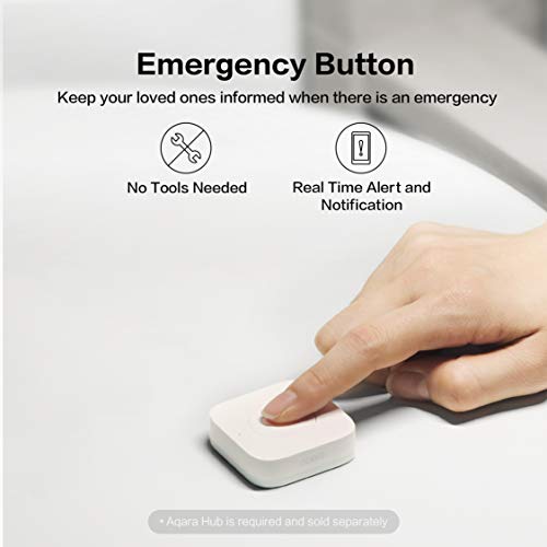 Image of Aqara Zigbee Wireless Mini Switch,Compatible with Apple HomeKit,Google Home,Alexa,Requires Aqara Hub,Versatile 3-Way Control Button for Smart Home Devices,Works with IFTTT