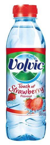 Volvic Touch Of Fruit Water Bottle 500ml Strawberry Ref 16438 - Pack24