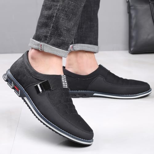 Image of COSIDRAM Mens Casual Dress Shoes Business Office Comfort Walking Sneakers | Exquisite quilted stitching upper, lightweight flexible build, suitable for everyday wear and casual outings