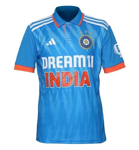 India Cricket ODI Replica Jersey Kids (US, Age, 1 Year, Bright Blue)