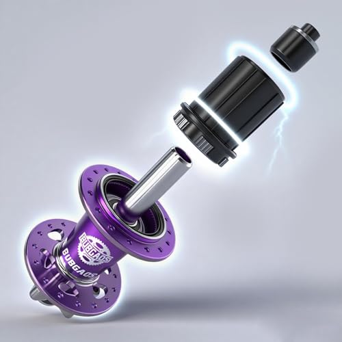 BUBGAOS Bicycle Hub Disc 36H Front&Rear Disc Brake Hub MTB Mountain Bike 6 Pawls 36 Hole Bike Hub Disc 7075 Aluminum Ultralight Bike Disc Brake Hub for 8/9/ 10/11/ 12/13 Speed Equip Quick Release