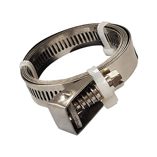 40" Adjustable Stainless Steel Hose Clamp, Duct Clamp, Pipe Clamp, Air Ducting Clamp With Flex Worm Drive, Quick Release Hose Clamps #TOP6