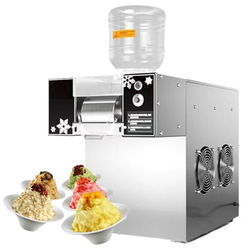Máquina para Hacer granizados de Hielo, 264 lb/24 h, trituradora de Mesa eléctrica Comercial para Copos de Nieve y Leche, Continua.